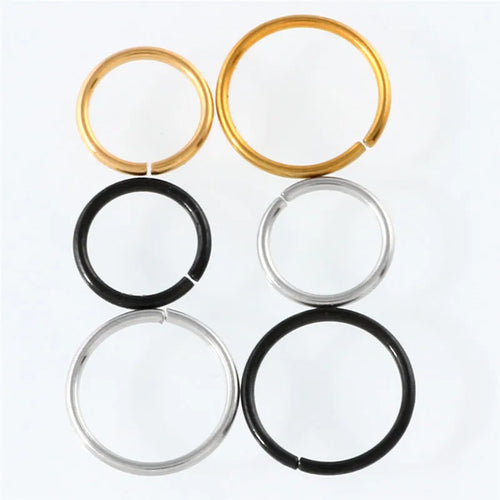 Steel Thin Small Hoop Nose Ring