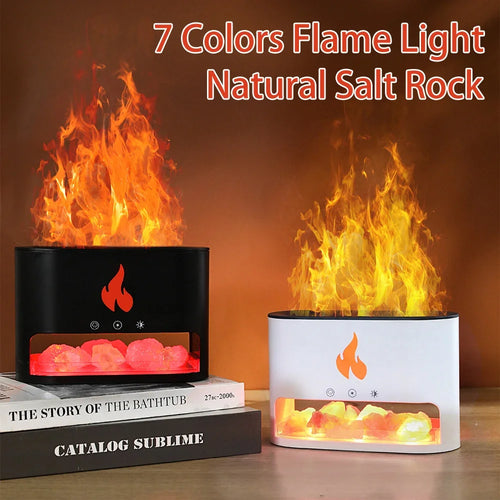 New Crystal Salt Rock Mini Humidifier Fireplace