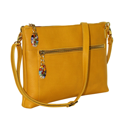 Murano Leather Shiny Bag