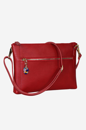 Red Leather Shiny Bag